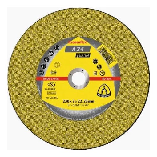 SÍNVÁGÓ A 924 SX Nagy méretű vágókorongok, 356 x 4 x 22,23 mm egyenes