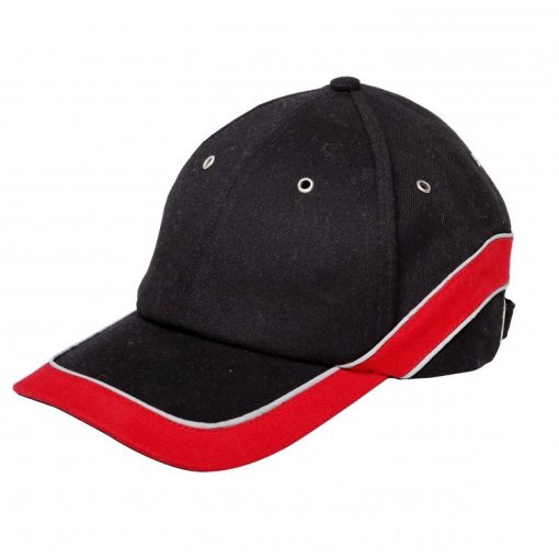 BASEBALL SAPKA, SZELLŐZŐNYÍLÁSSAL, FÉNYVISSZAVERŐ SÁV