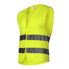LÁTHATÓSÁGI MELLÉNY, HÁLÓ TÍPUSÚ / ZÖLD - 2XL