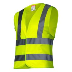 LÁTHATÓSÁGI MELLÉNY, NÉGY SÁVOS / ZÖLD - L