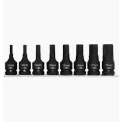 IMBUSZ BITFEJES ÜTVE-DUGÓKULCS SZETT 5-19MM - 8 DB