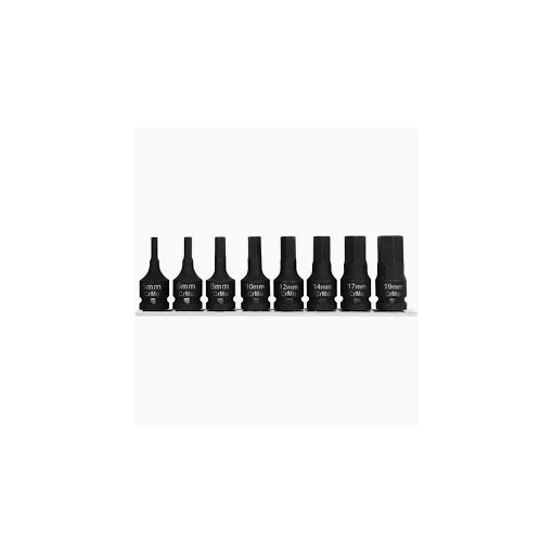IMBUSZ BITFEJES ÜTVE-DUGÓKULCS KÉSZLET 5-19MM - 8 DB