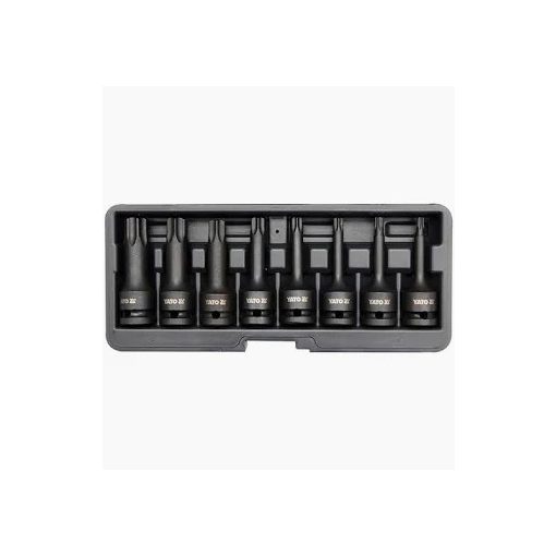TORX BITFEJES ÜTVE-DUGÓKULCS SZETT T30-T80 - 8 DB